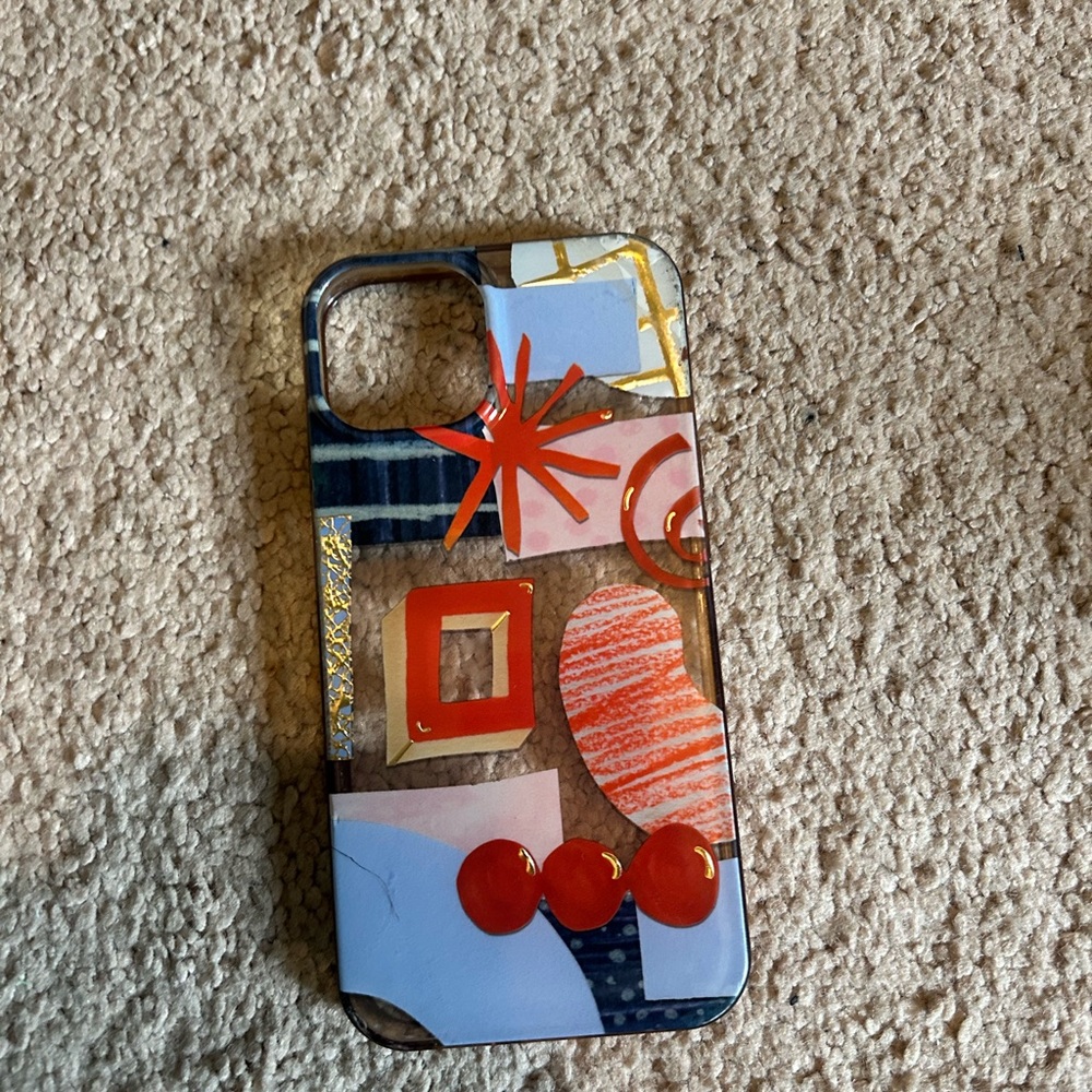 Decorative Abstract Red Accent Phone Case for iPhone
